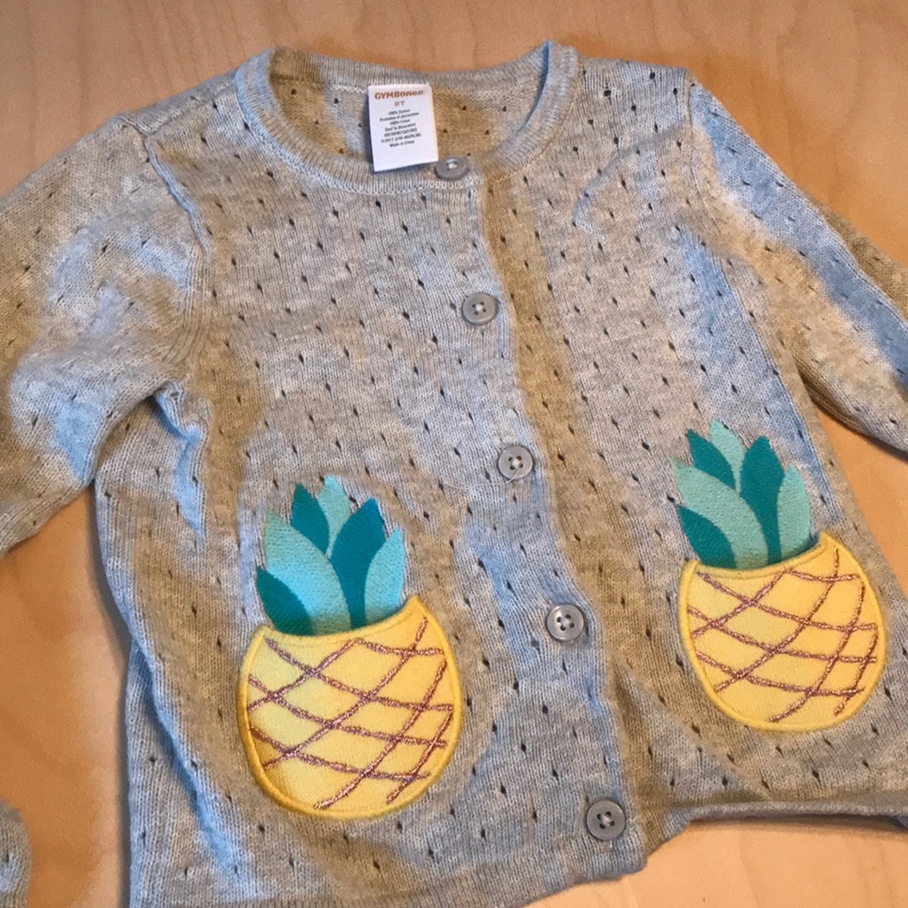 Gymboree Pineapple 🍍Pocket Cardigan